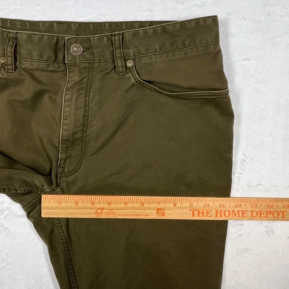 Polo Ralph Lauren Stretch Slim Fit Pants Mens 34x34 (Fits 36x34) Olive Green